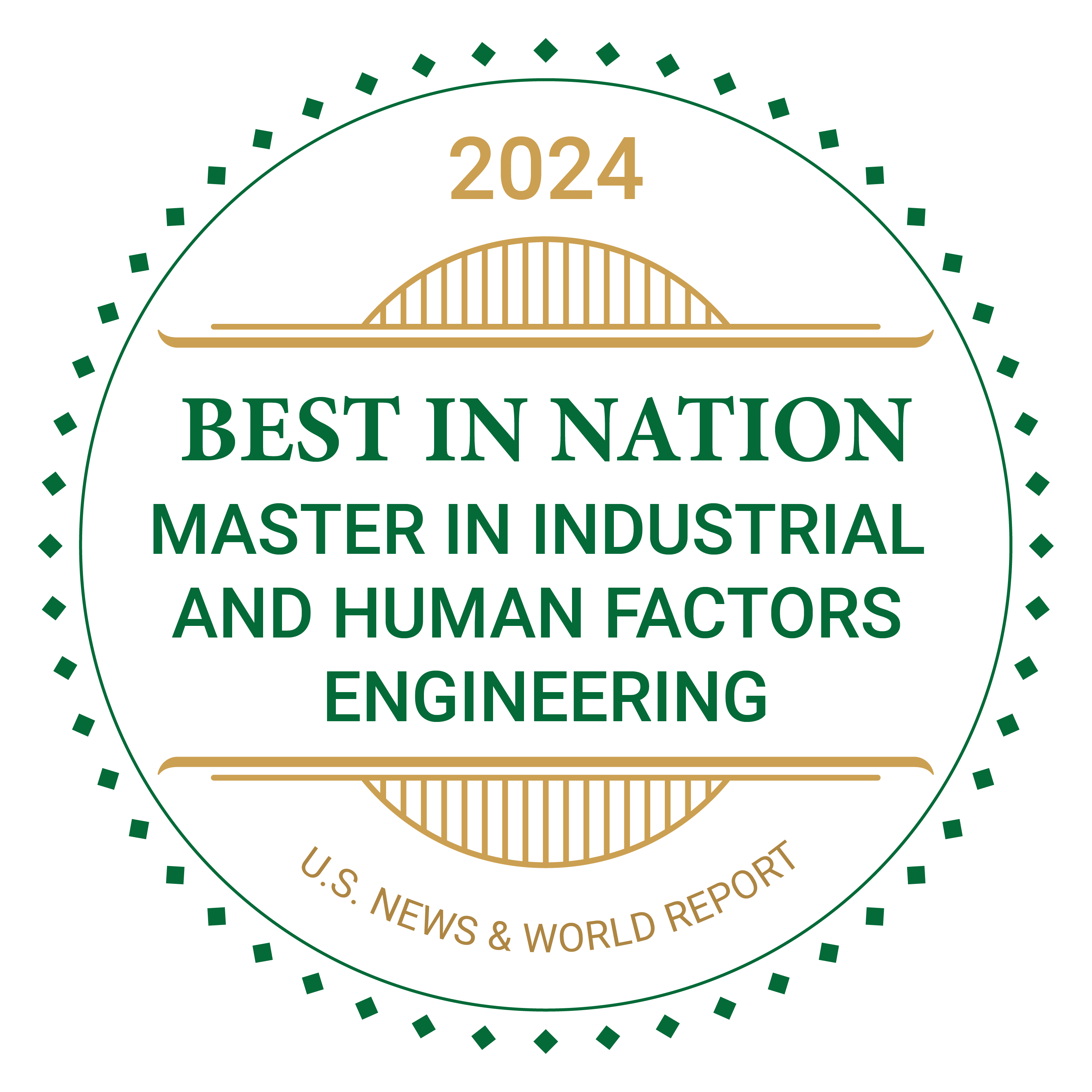 2024 Best In Nation Master in Industrial and Human Factors Engineering US News and World Report