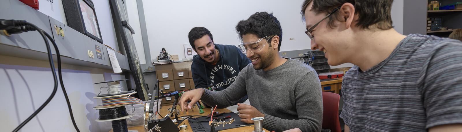 photo of students working in a lab