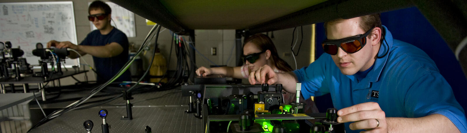 photo of students working in a lab
